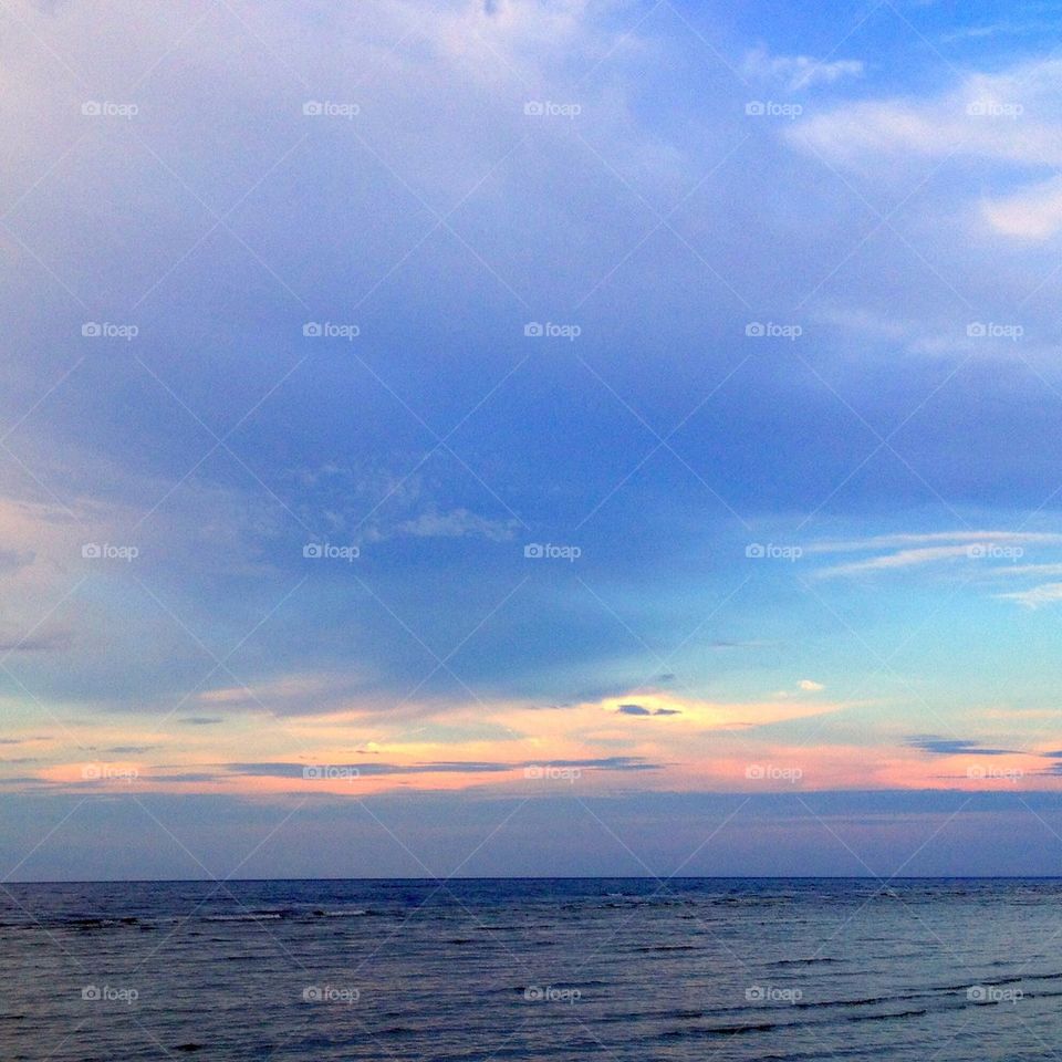 sky water kauguri horizon by omiata