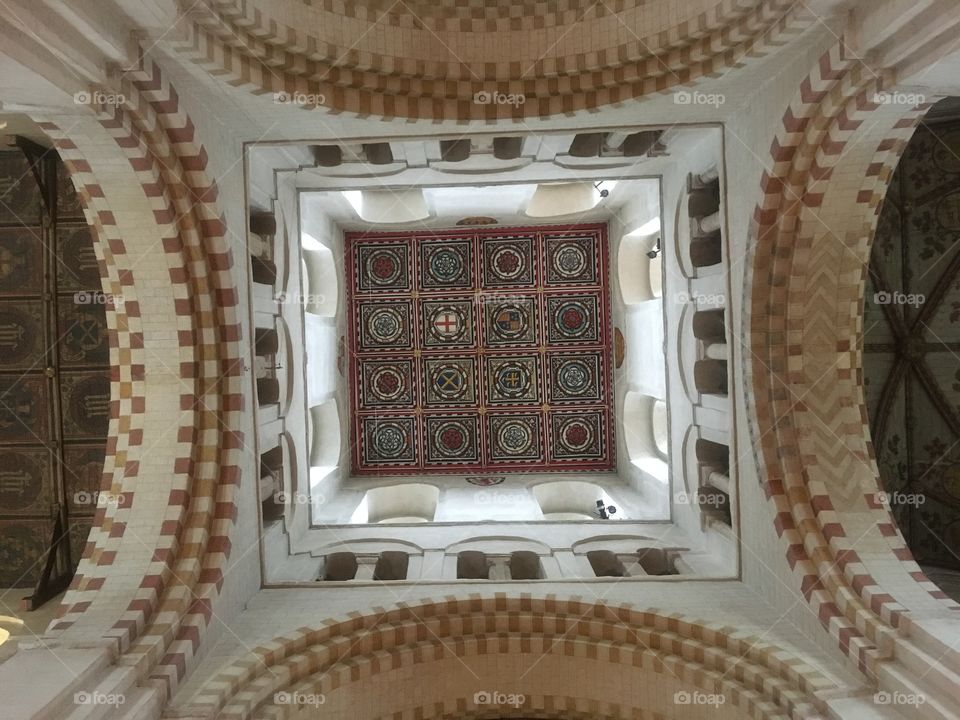 Roof of St Albans Cathedral, Hertfordshire 