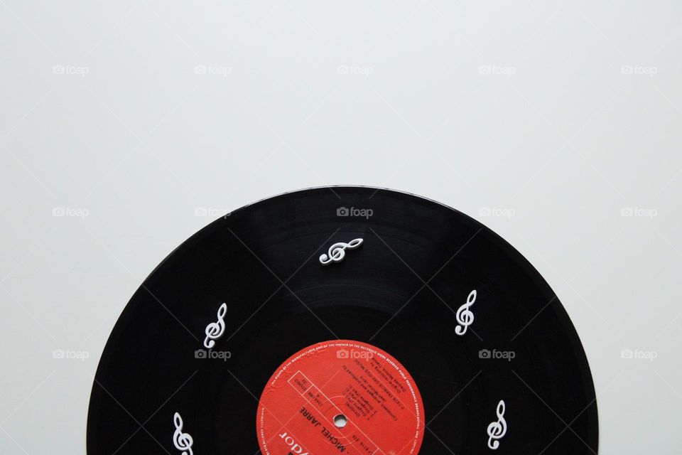 Old gramophone record