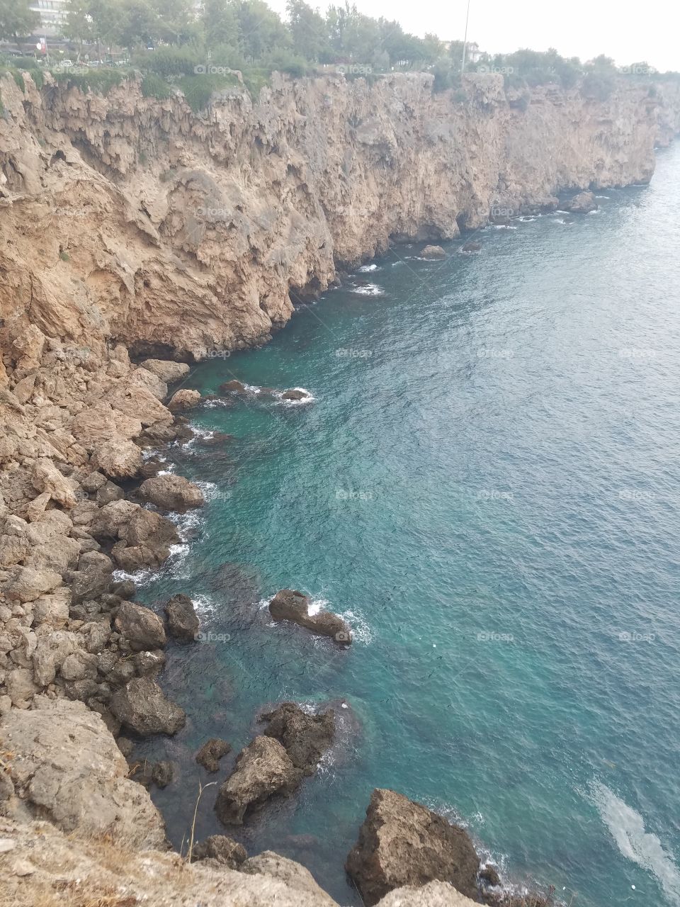 rocky sea view of the coast