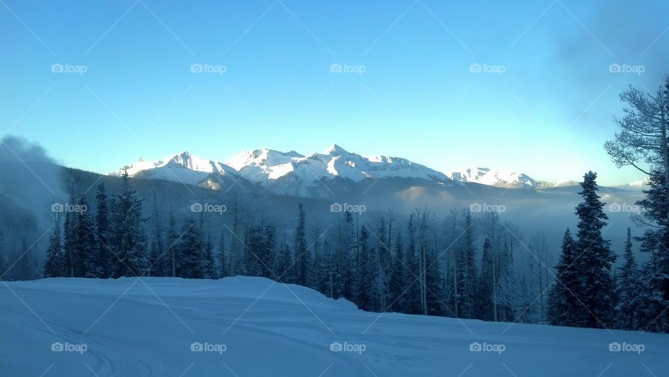 Mt Wilson. Christmas am in Telluride