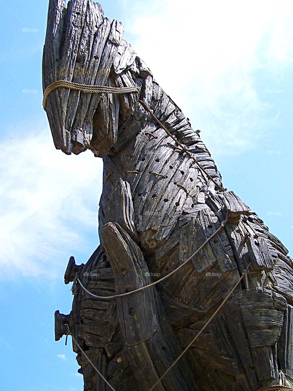 Trojan horse used to film “Troy” in Cannakale, Turkey, donated by Brad Pitt and Angelina Jolie to Turkey