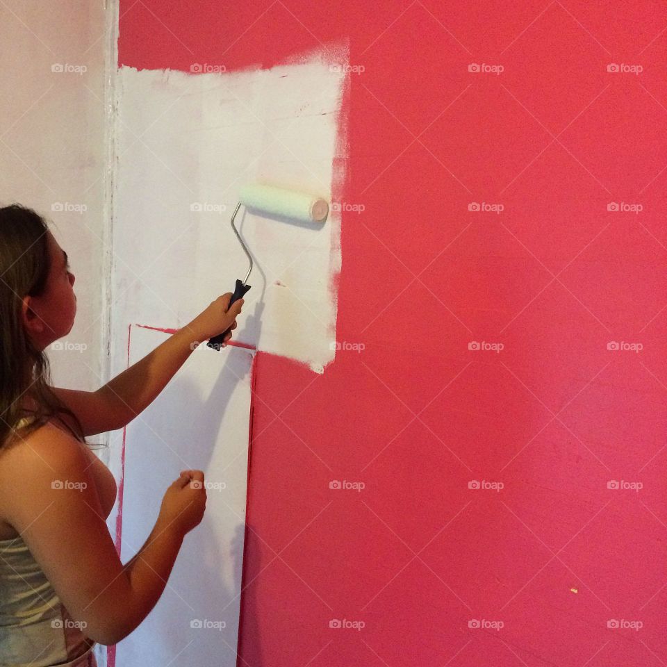 Painting the wall