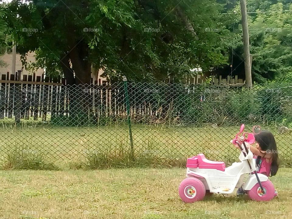 Pink moto girl