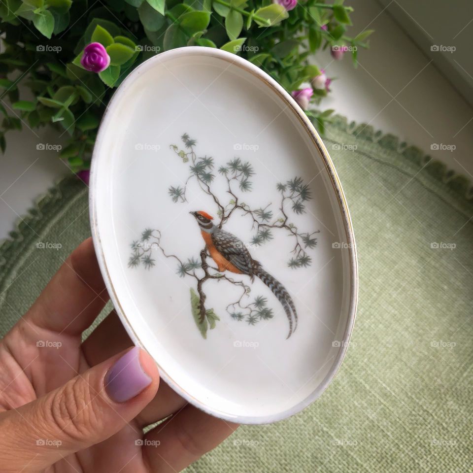 Vintage little porcelain plate from German brand Rosenthal