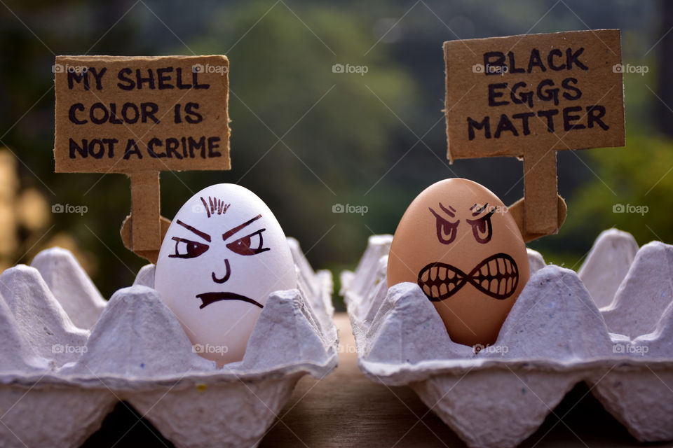 egg painting black lives matter