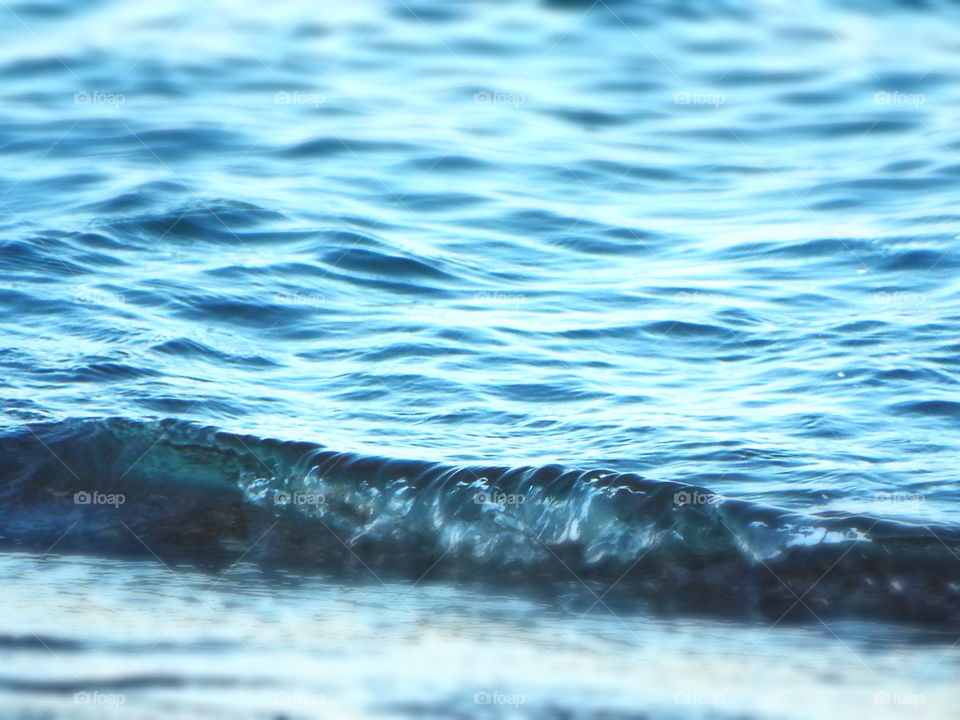 Simple water and waves along Lake Michigan 