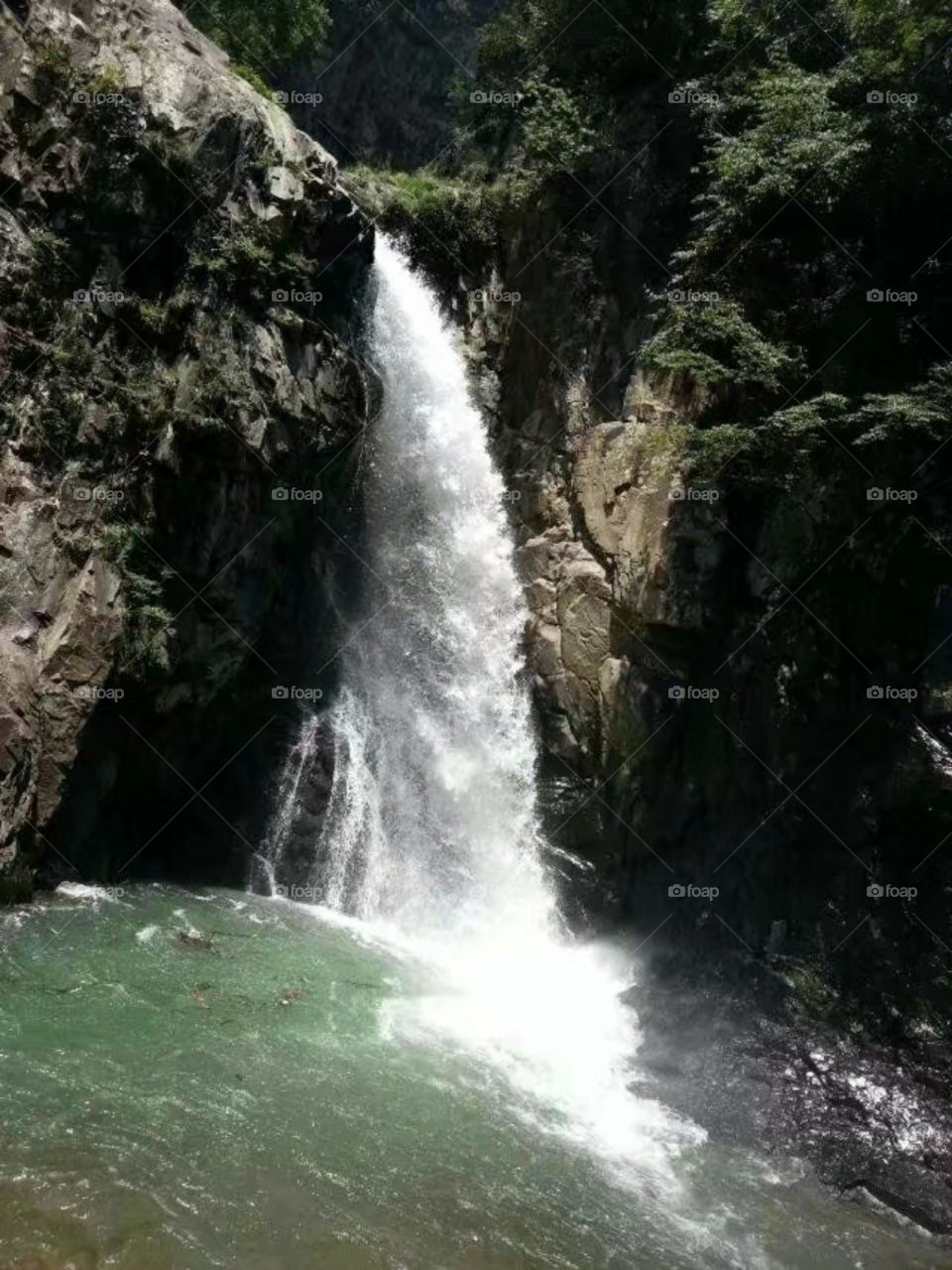 Waterfall, Water, River, No Person, Stream