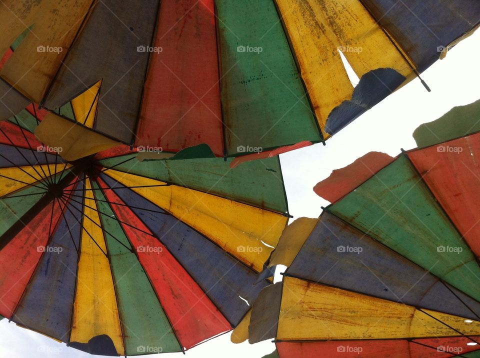 Thai beach umbrellas 
