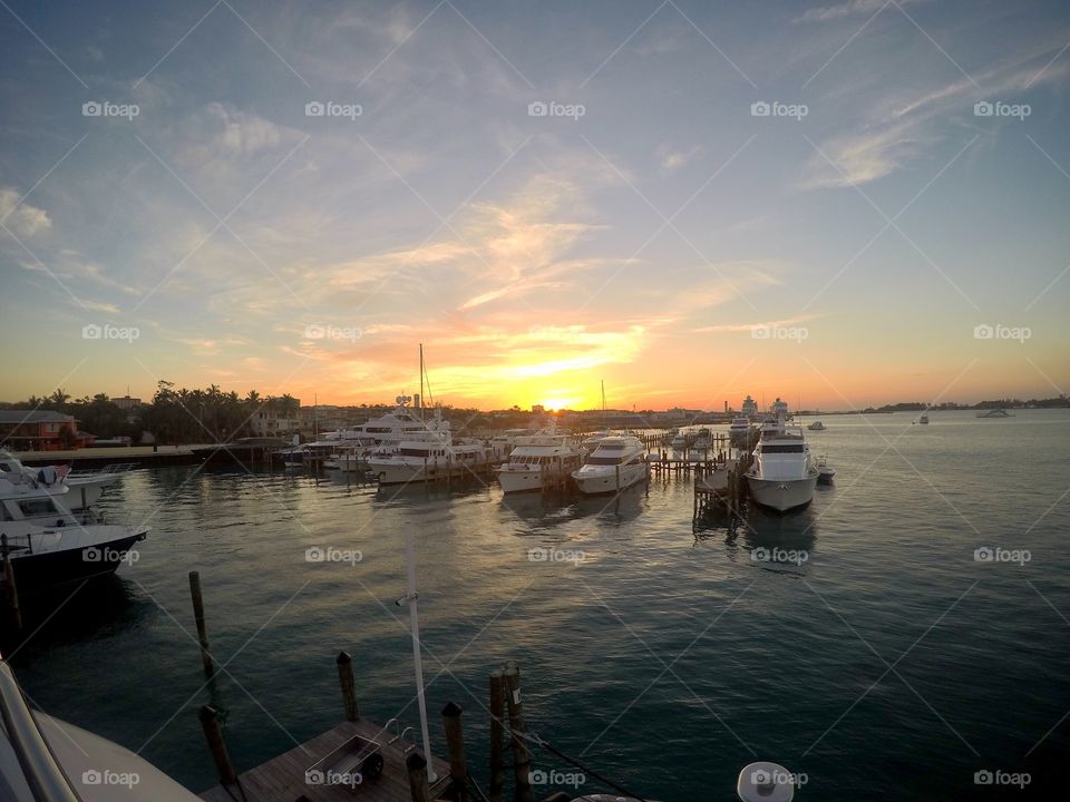 Sunset in Nassau, Bahamas 