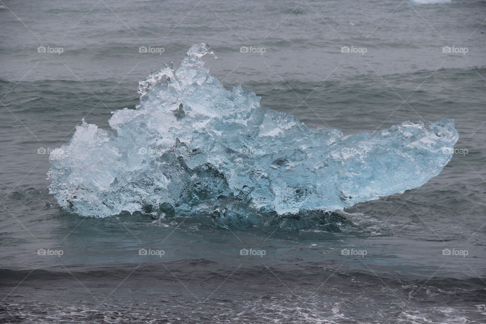 Ice on the beach