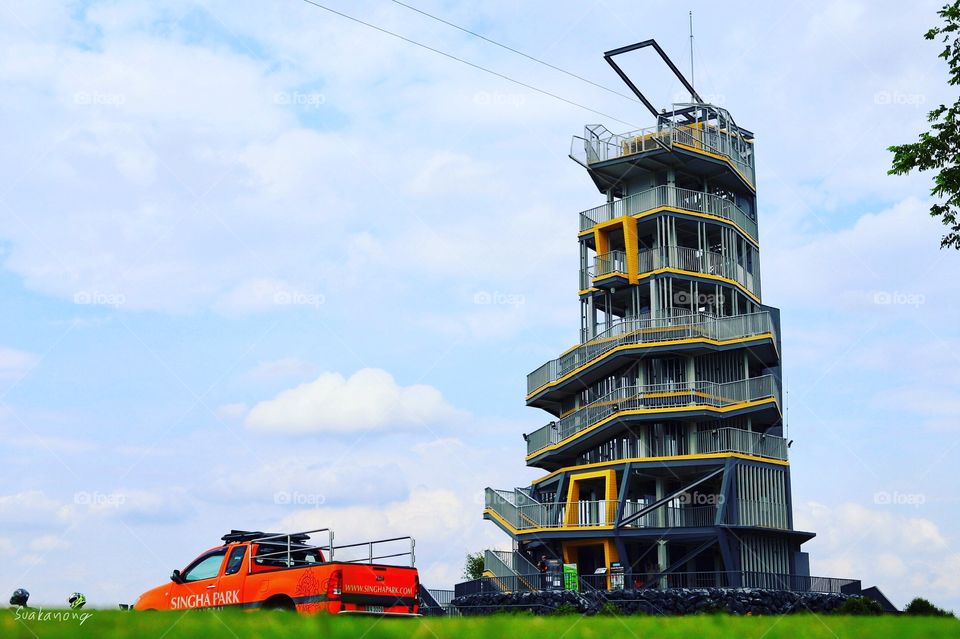 Relaxing at Singha Park, Thailand