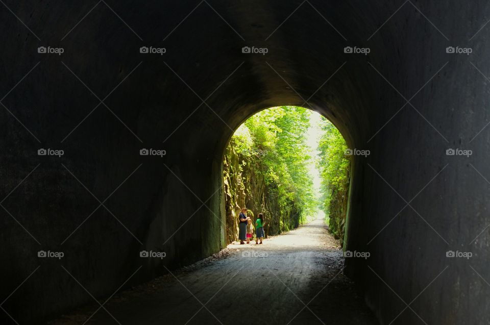 old railroad tunnel