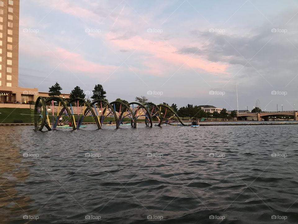 DNA, water, sunset, kayak 