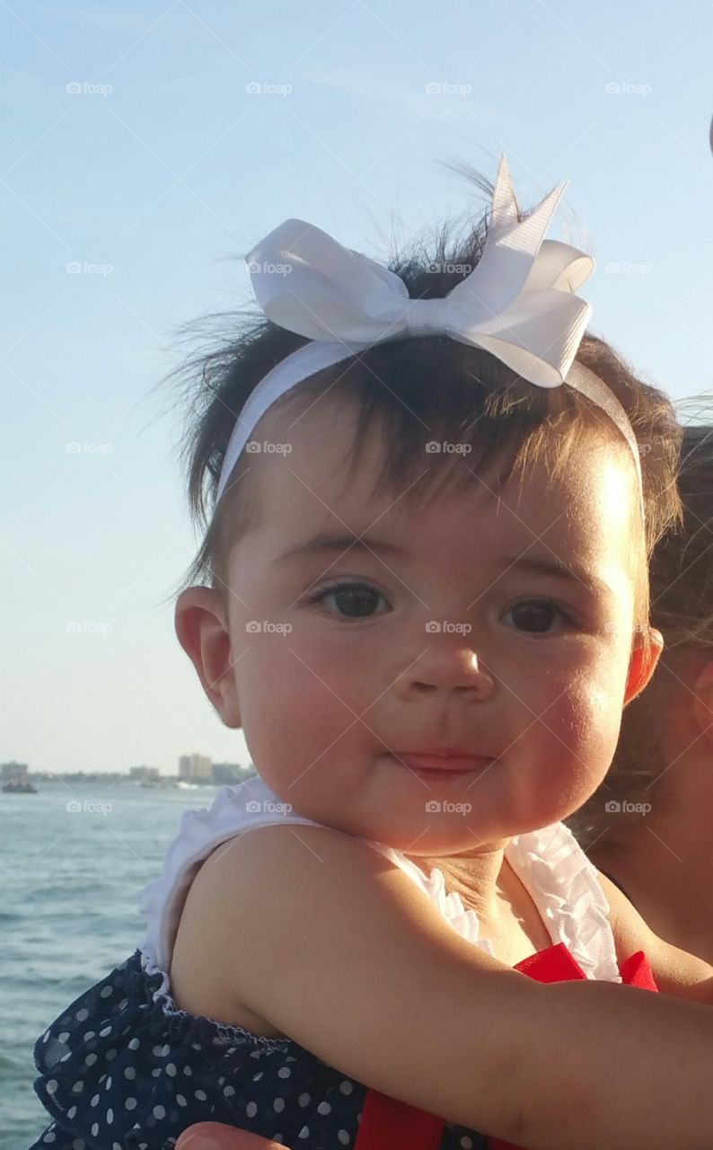 4th of July. my beautiful niece on the 4th of July