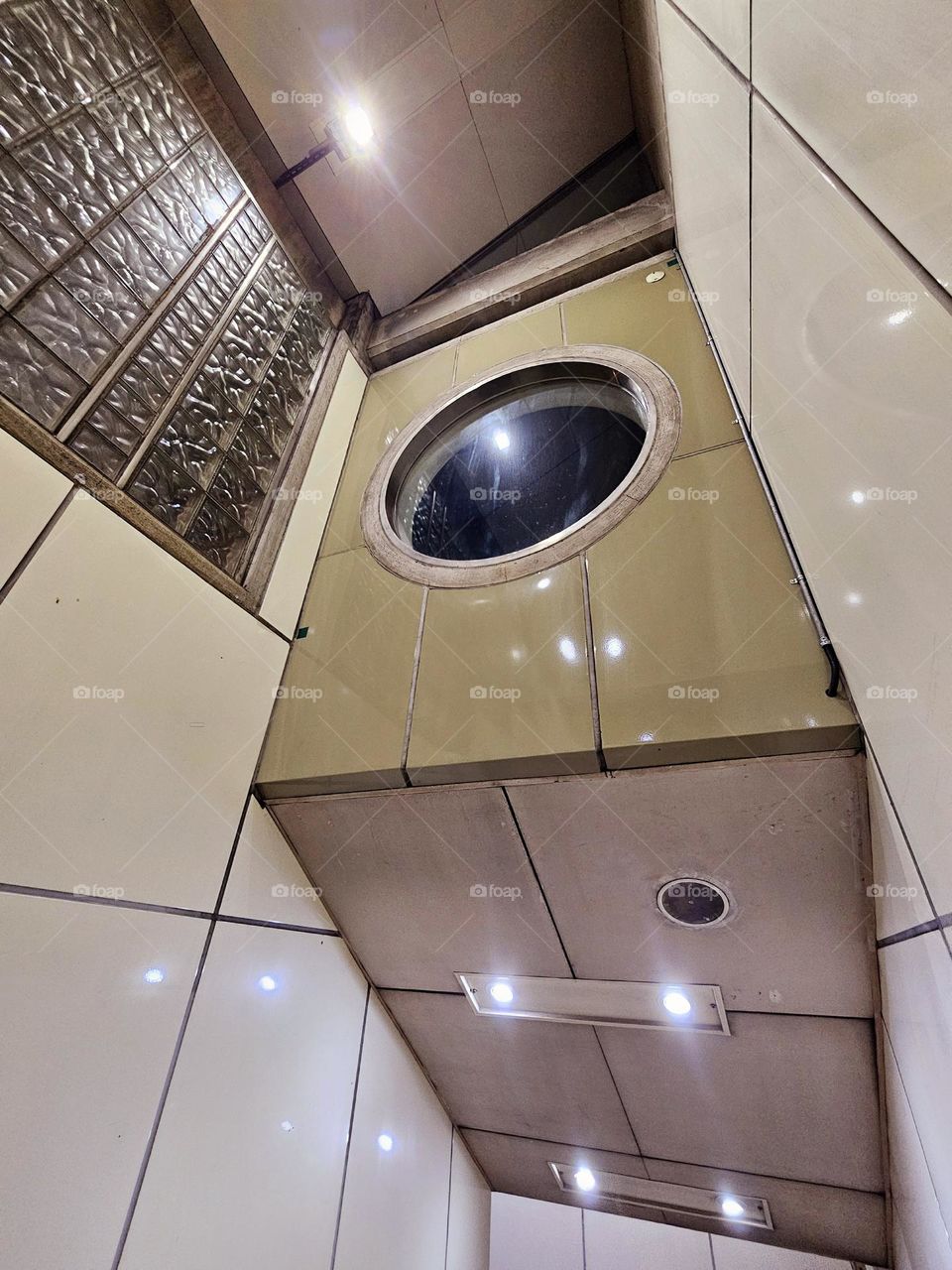 Where is this submarine round window on land?