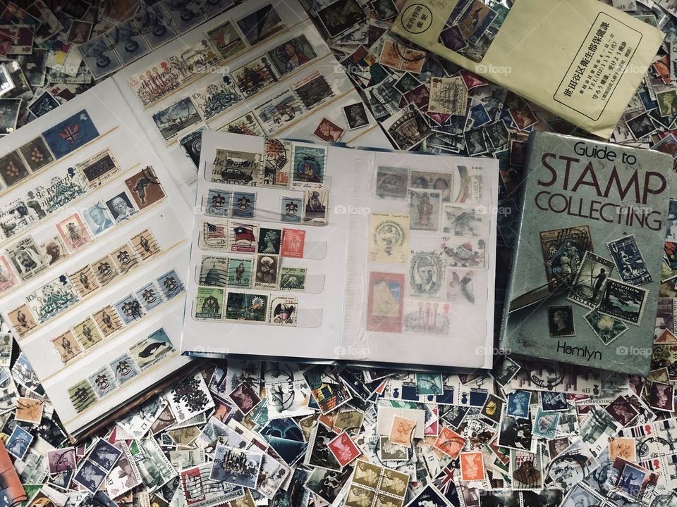 My stamp collection. Great hobby for my life. I think stamp collection is very attractive activity and it is very creative activity for our life. I love it. 