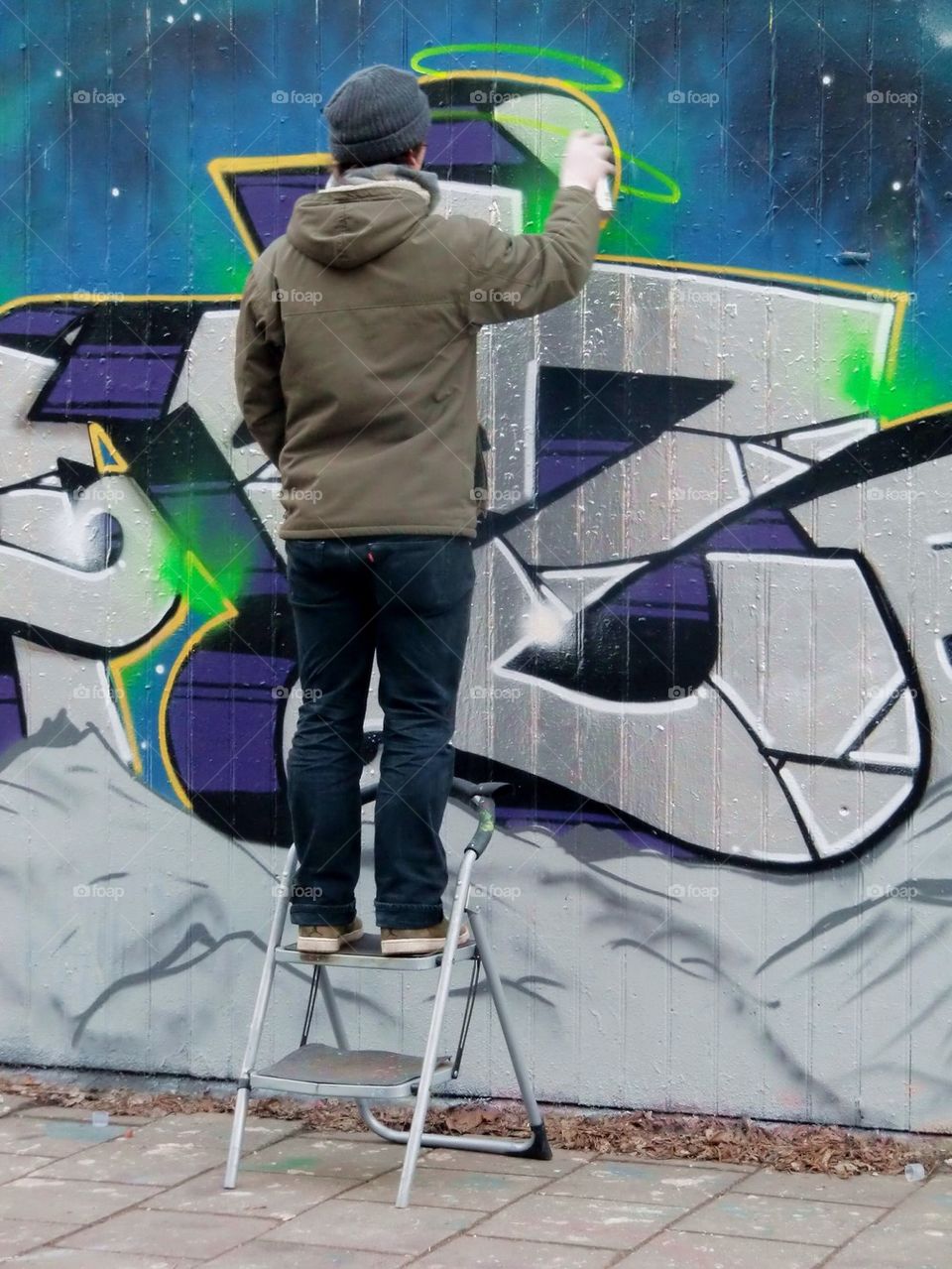 Graffiti painter.