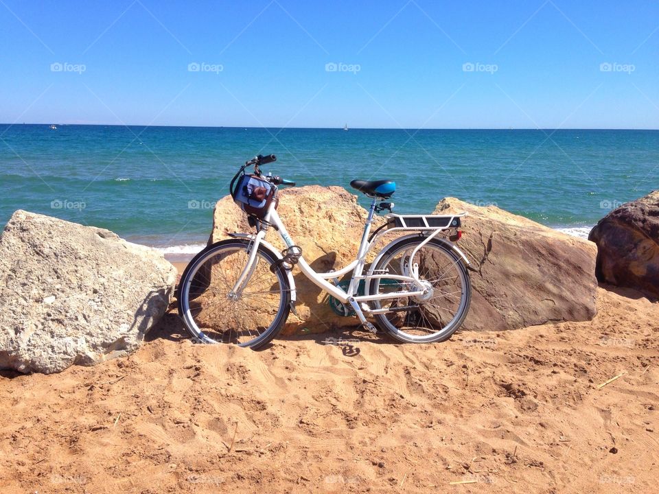 Bicycle on the beach. Bicycle on the beach