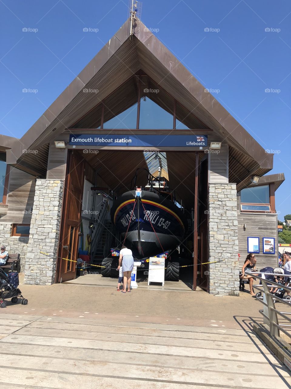 People stopping by to support this wonderful safety vessel, that will save the lives of others.