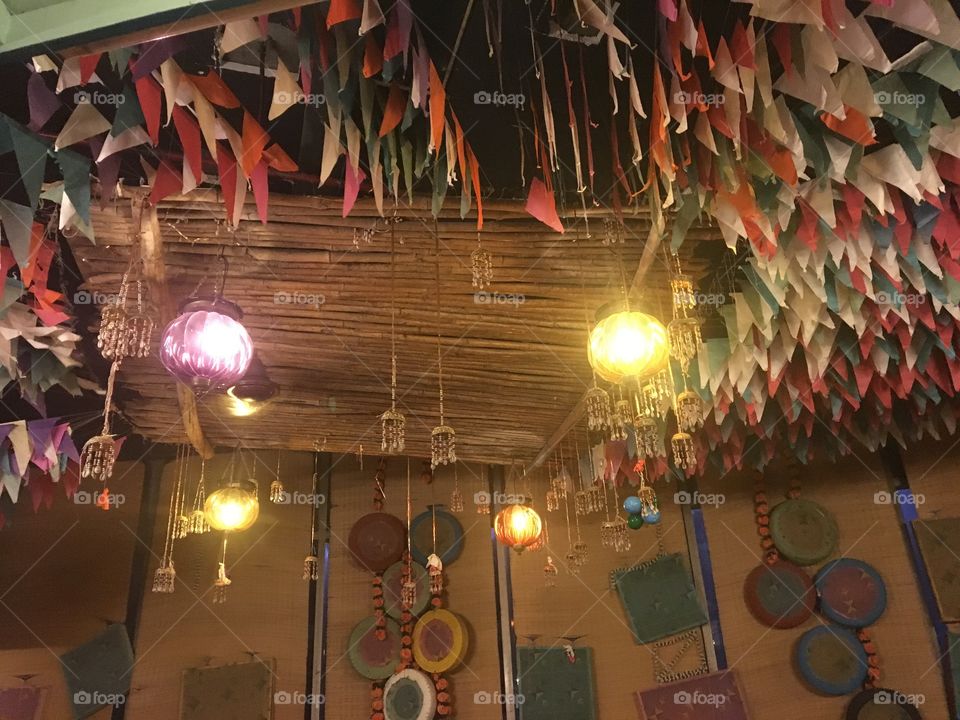 Traditional Indian party decoration 