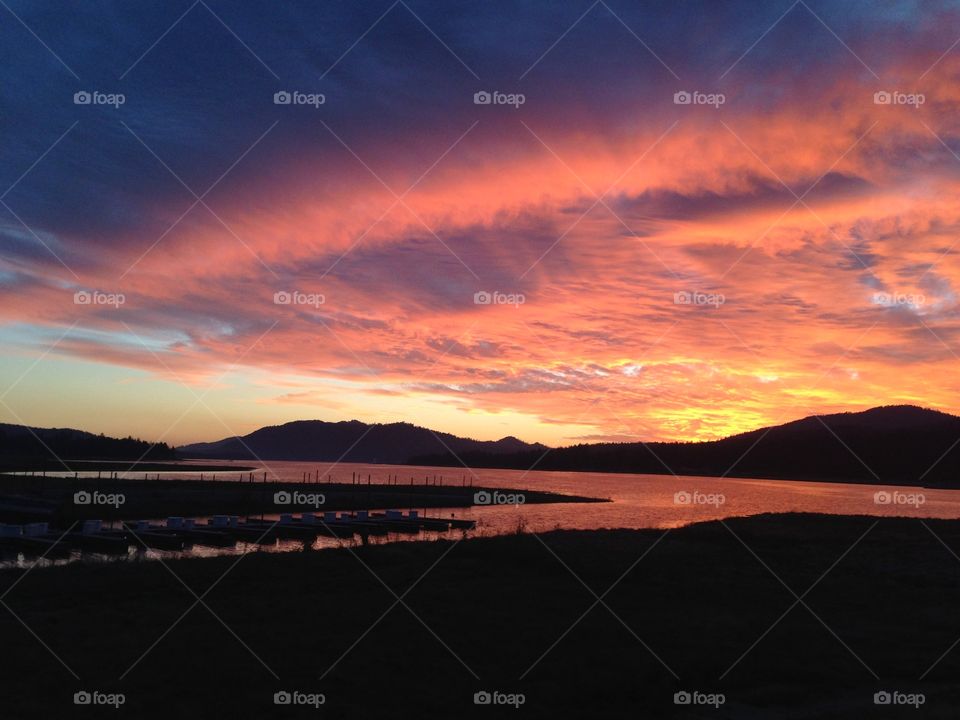 A beautiful view for the sunset