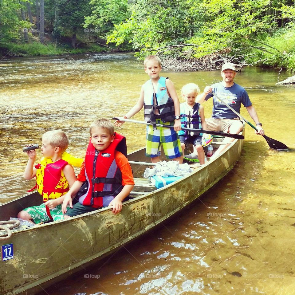 a canoe adventure with dad