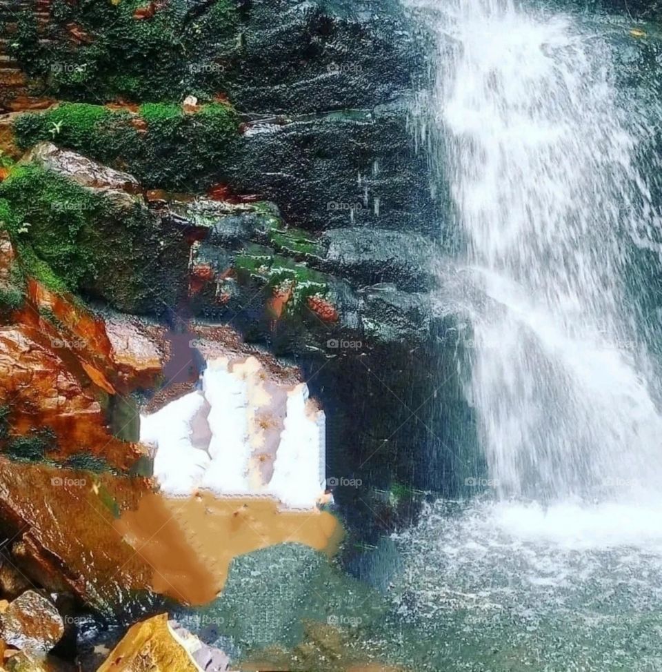 A most beautiful and attractive view of the waterfall.