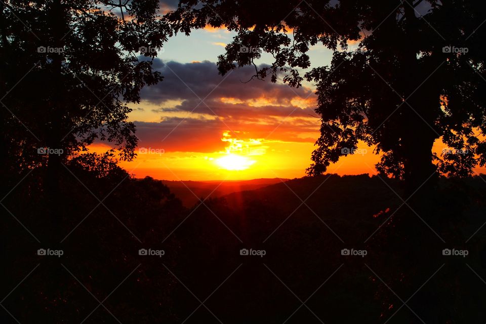 Sunset over 2 wheels