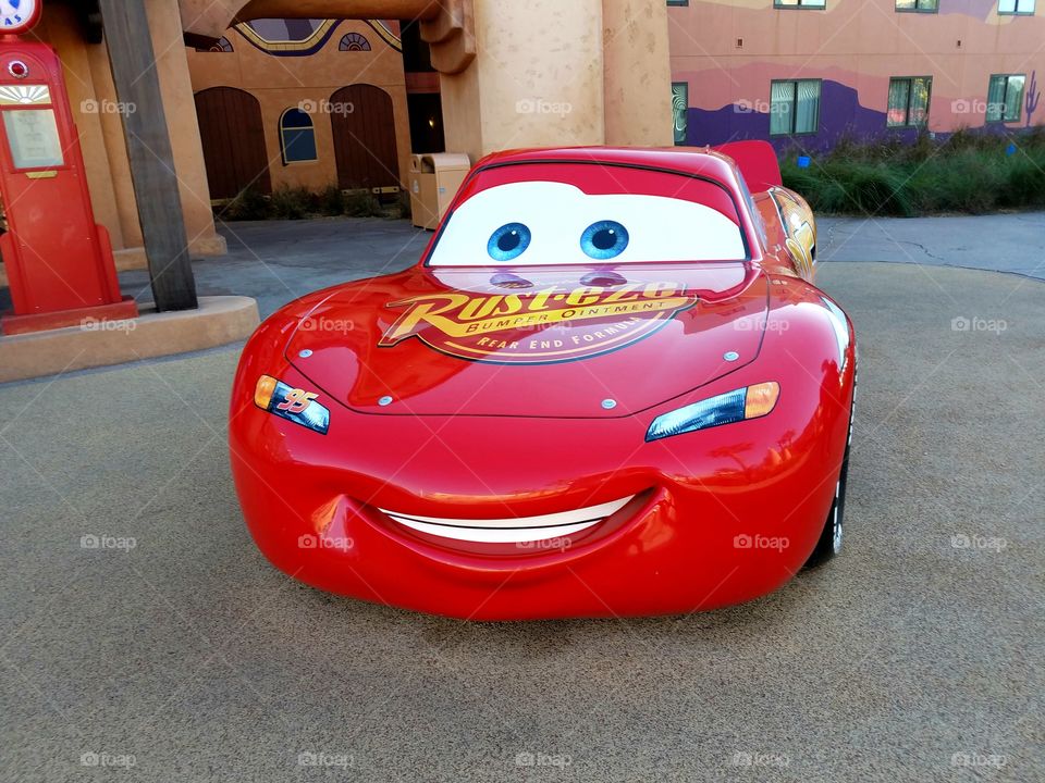 Lightning McQueen at Disney's Art of Animation resort