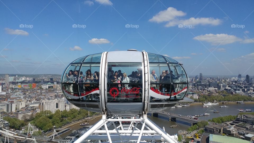 London Eye Capsule, view from the top