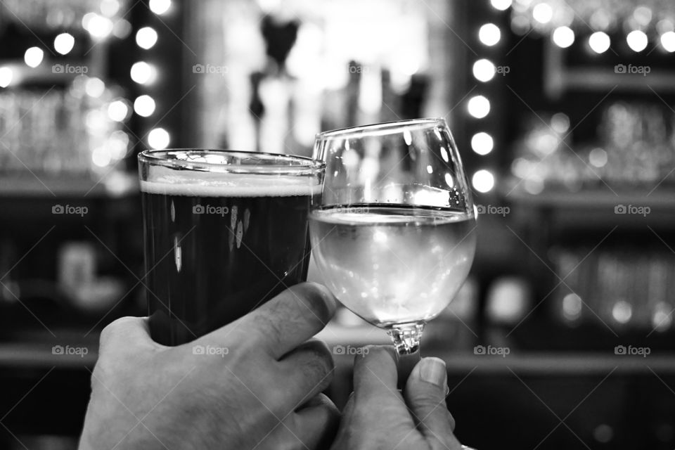 Cheers in Black and White