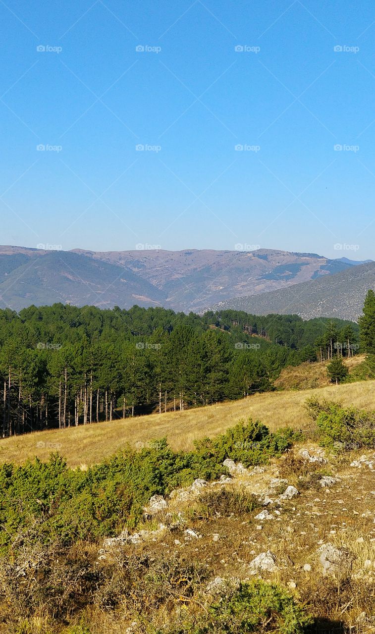 View of Radomi Mountain