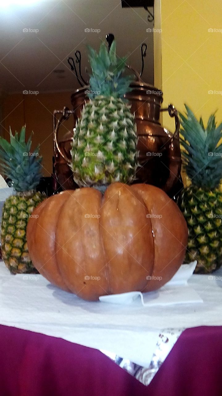 Pumpkin and pineapple