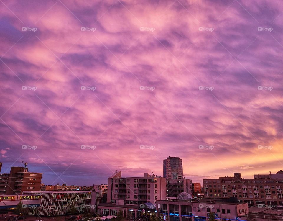 The sky this evening