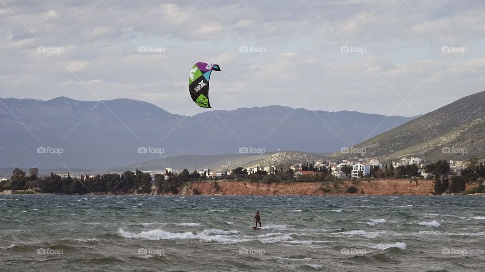 kitesurfing