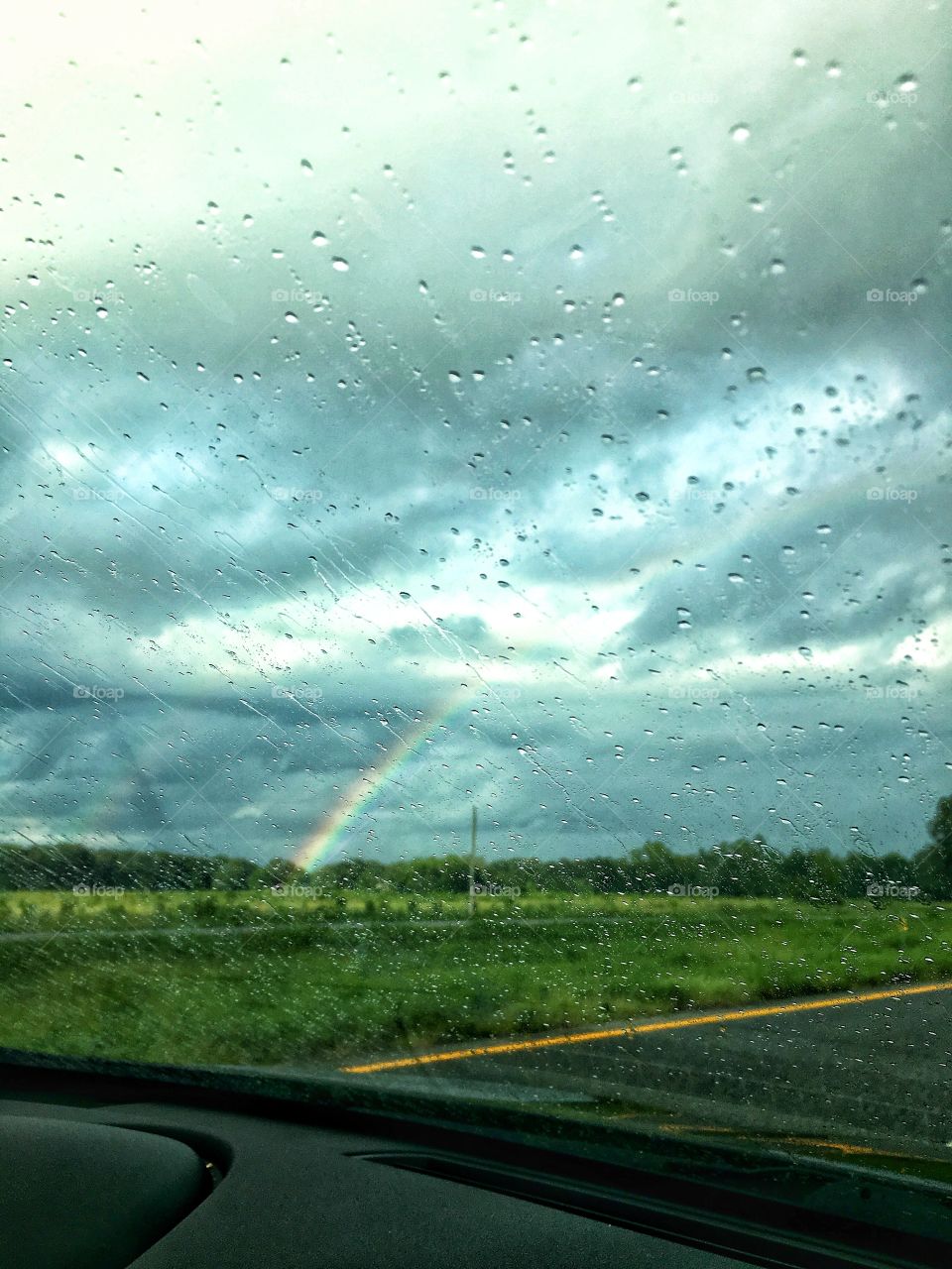 Car rides wouldn’t be as enjoyable without storms and rainbows 