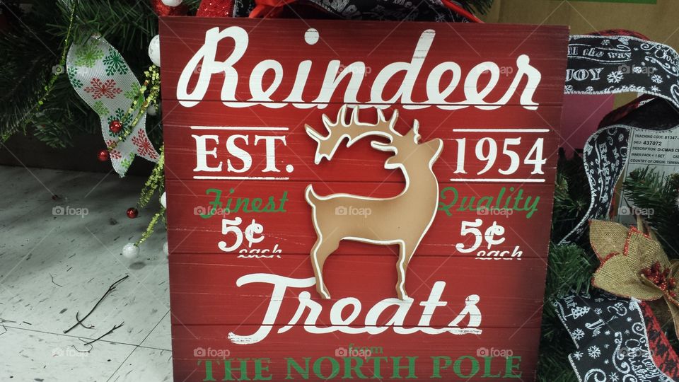 Reindeer sign