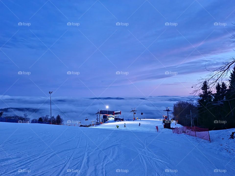 Polish mountain dusk