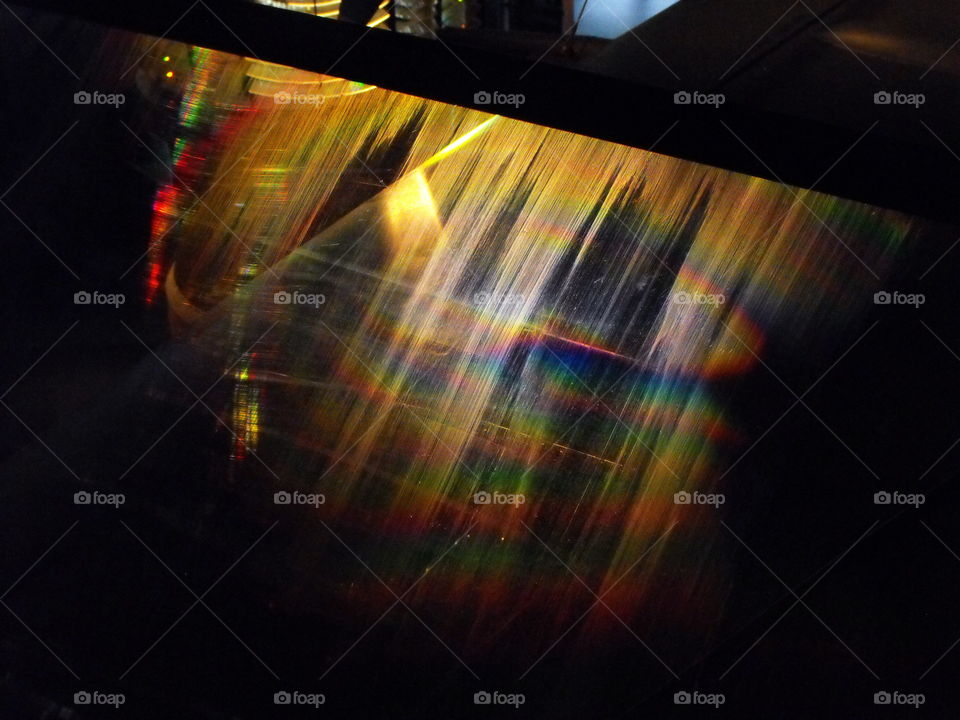 Something totally abstract with rainbow effect