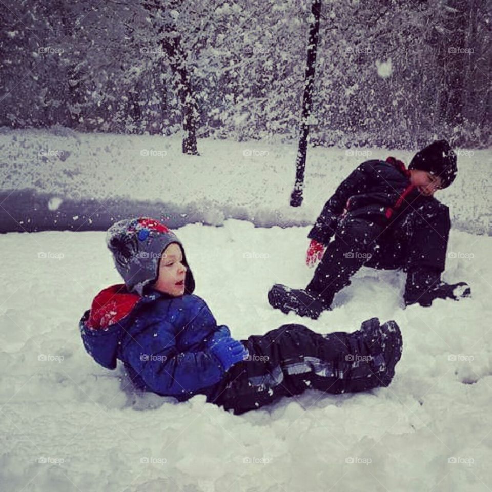 Playing in the Snow