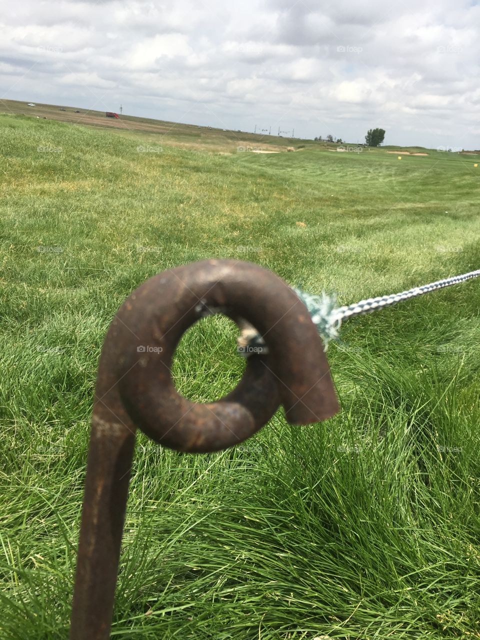 Golf course rope