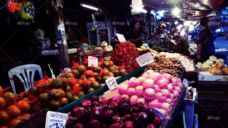 Fruits market northern Thailand