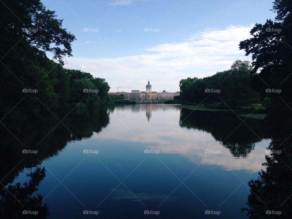 Schloss Charlottenburg . A beautiful 17th century palace in Berlin.