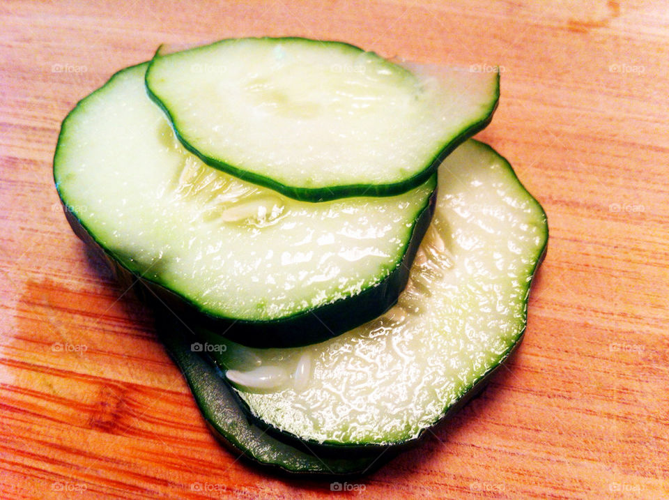 green food fresh cucumber by percypiglet