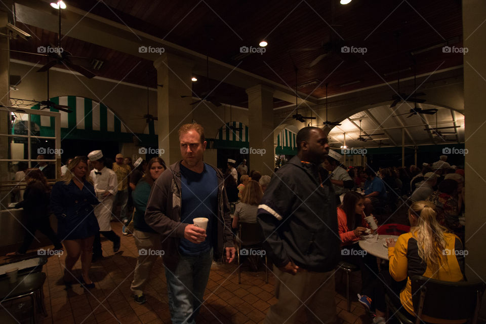 Cafe at night