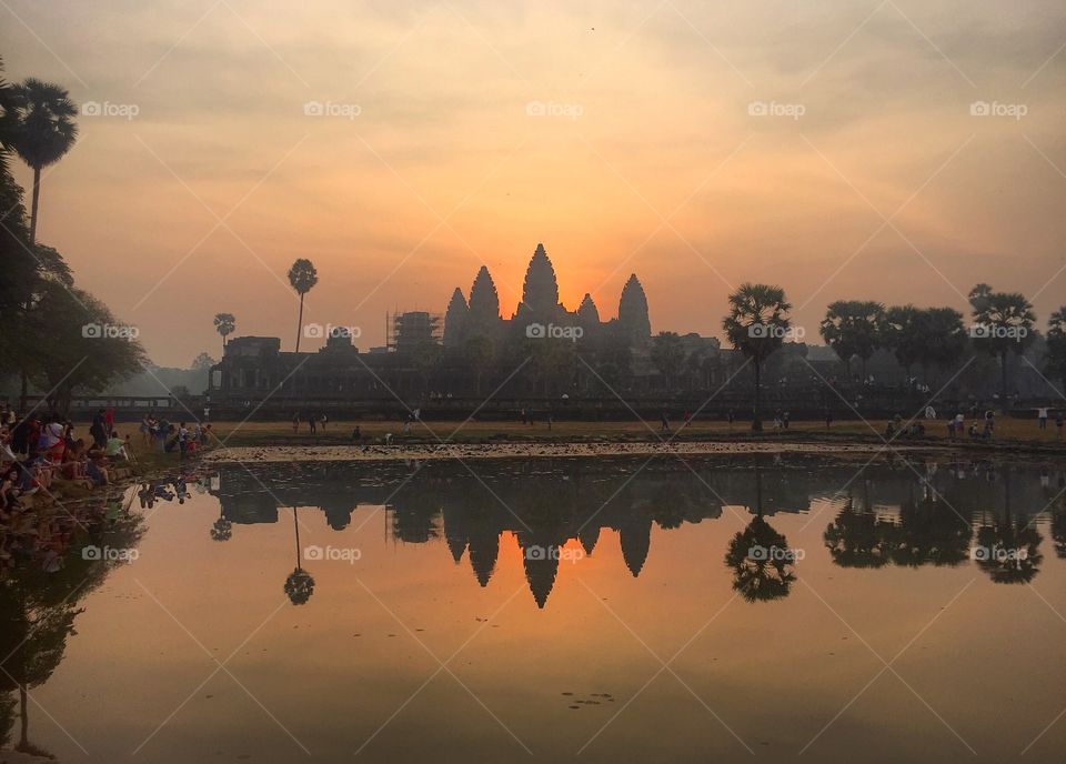 sunrise in ankor wat