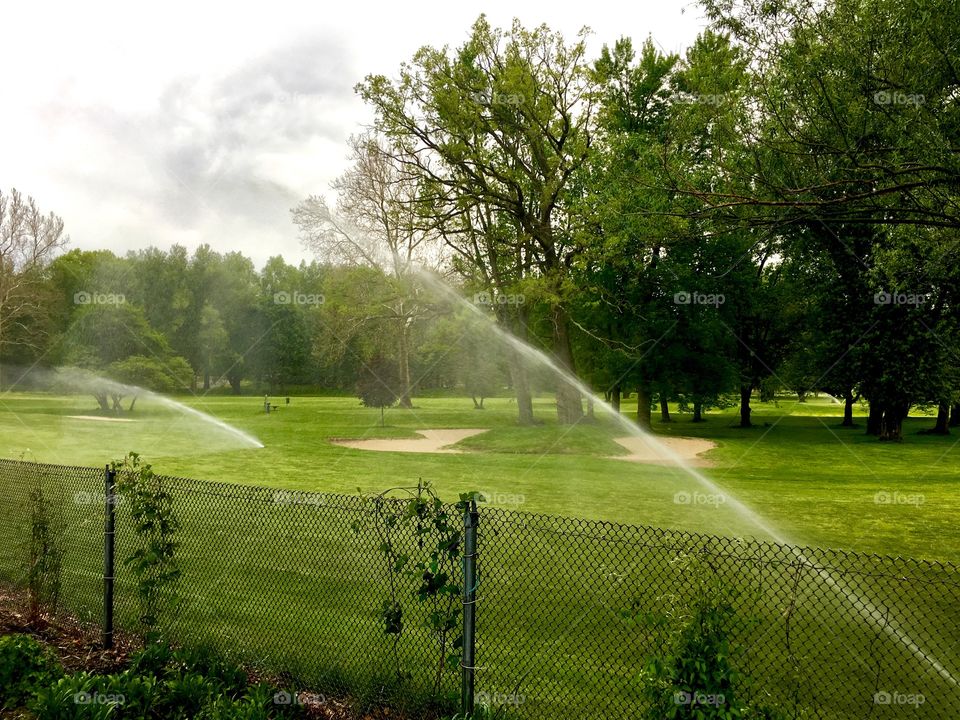 Golf course sprinkler