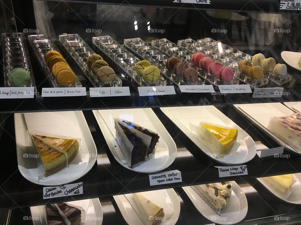 Dessert selections 