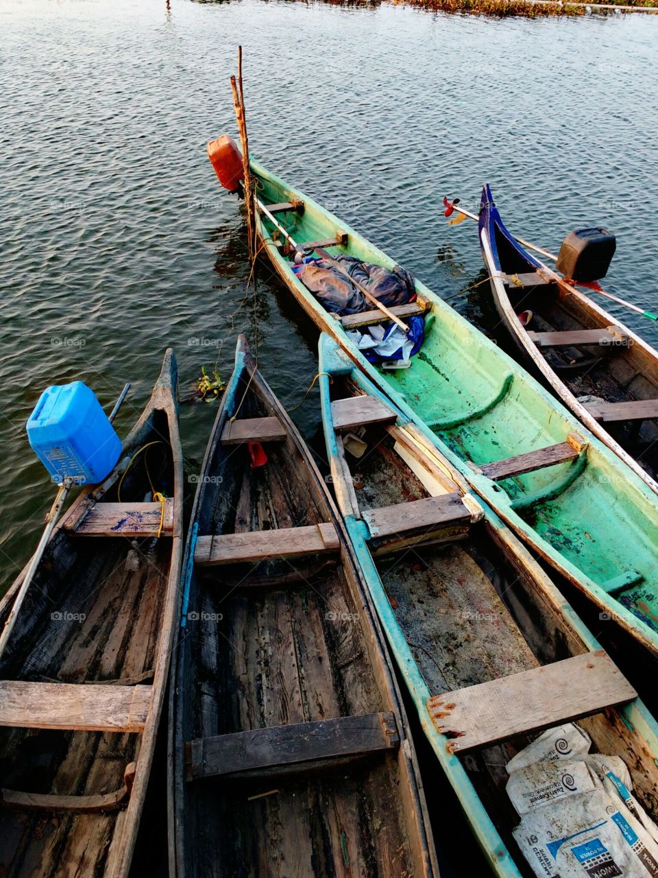 small fishing boats